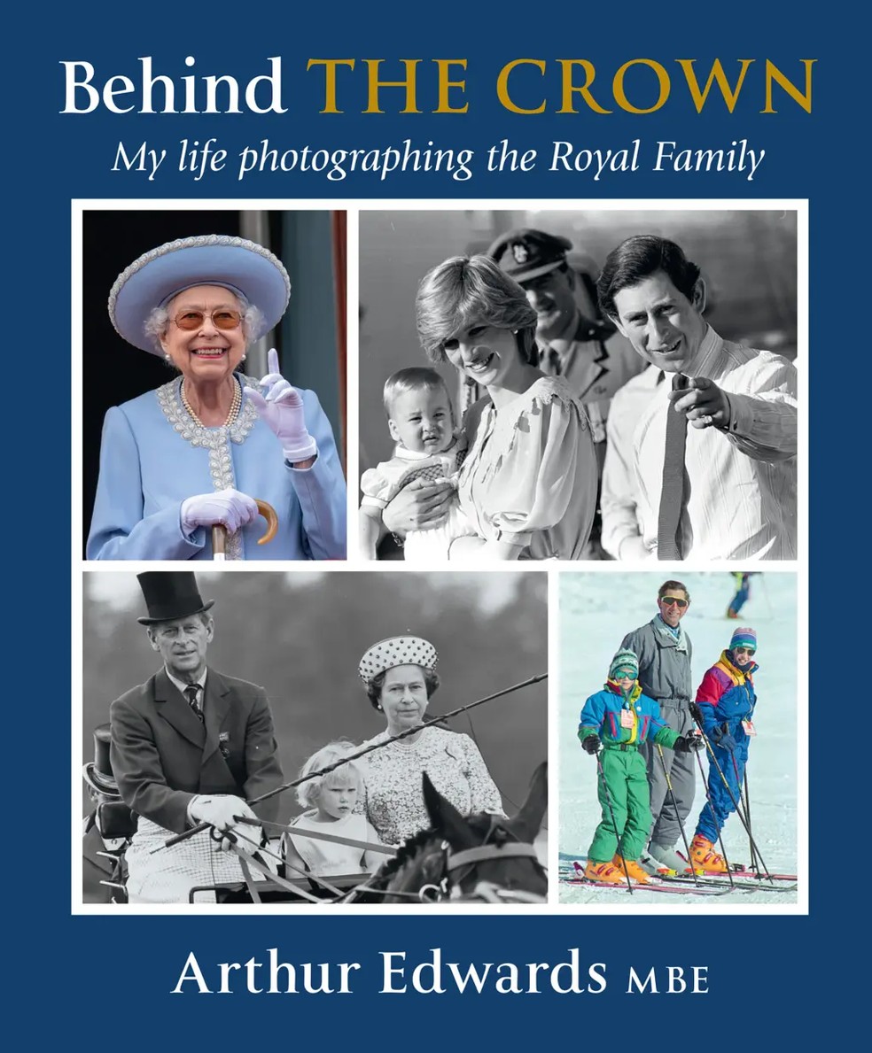 O último livro de fotografia de Arthur Edwards traz algumas das suas fotos da família real — Foto: Divulgação