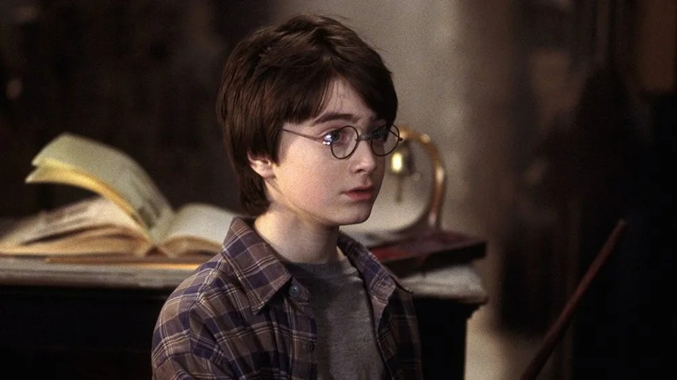 Daniel Radcliffe em Harry Potter e a Pedra Filosofal (2001) — Foto: Divulgação