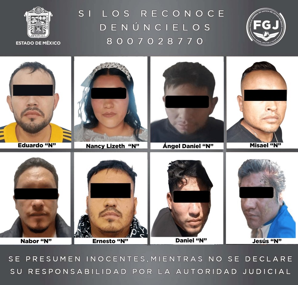 Mulher e outros seis suspeitos foram presos; noifo fugiu do local — Foto: reprodução/X