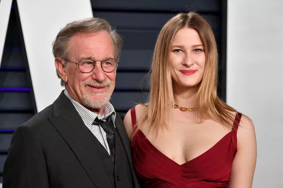 Steven Spielberg e sua filha Destry Spielberg — Foto: Getty Images